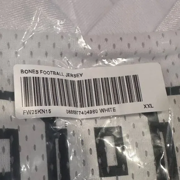 Supreme Bones Football Jersey White XXL - Brand New in Bag